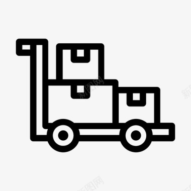 供应商货运包装图标图标