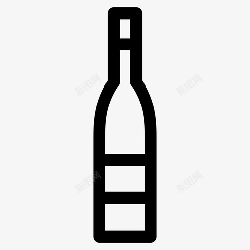 酒瓶子玻璃杯图标svg_新图网 https://ixintu.com 玻璃杯 瓶子 酒 雷司令