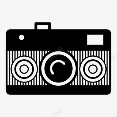复古相机旧相机摄影图标图标