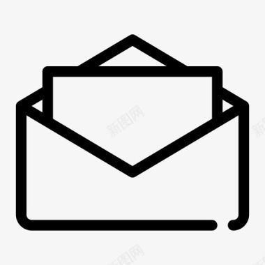 电子邮件阅读信封信件图标图标