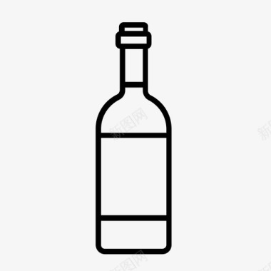 酒瓶子酒精瓶图标图标
