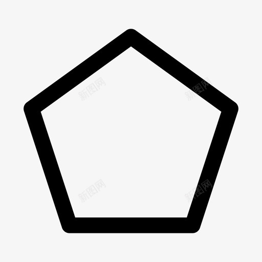 五边形几何学多边形图标svg_新图网 https://ixintu.com 五边形 几何学 多边形 形状