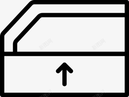 升起车窗汽车关闭图标图标
