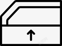车窗的轮廓升起车窗汽车关闭图标高清图片