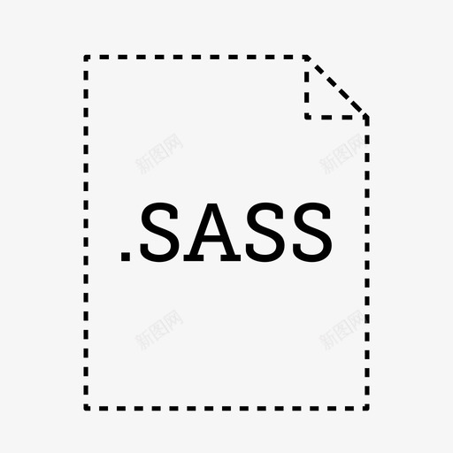 sass文件文档文件类型图标svg_新图网 https://ixintu.com sass文件 应用程序和文件类型 文件类型 文档