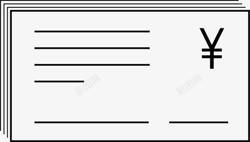 支票银行商业图标svg_新图网 https://ixintu.com 付款 商业 支票 货币 金融 银行