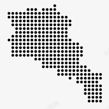 亚美尼亚语国家位置图标图标