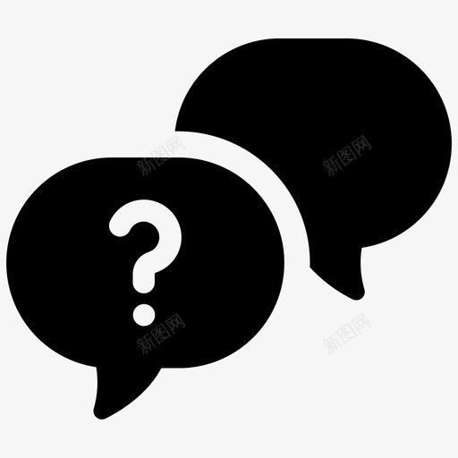 问题对话问题泡图标svg_新图网 https://ixintu.com 对话 问号 问题 问题泡