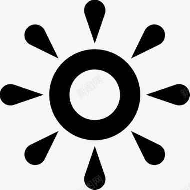 太阳亮度阳光图标图标