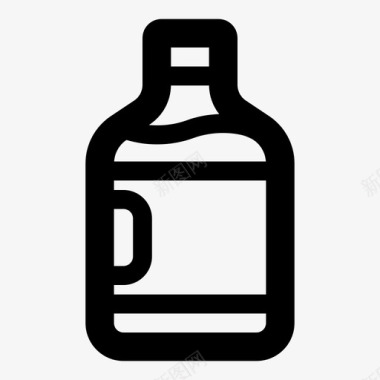 瓶子5加仑饮用水图标图标