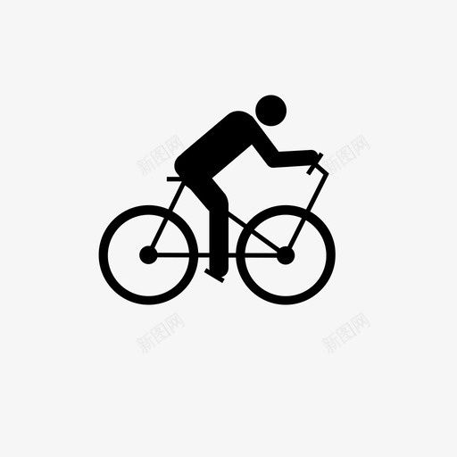 人骑自行车人骑自行车图标svg_新图网 https://ixintu.com 人 人骑自行车 骑自行车