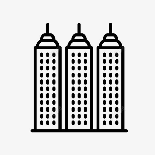 塔楼建筑物城市图标svg_新图网 https://ixintu.com 办公室 城市 塔楼 建筑物 摩天大楼