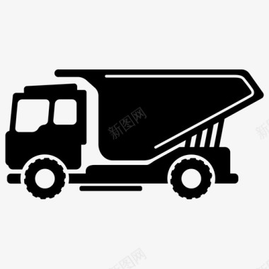 自卸车自卸卡车建筑图标图标