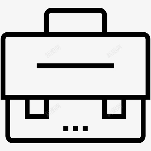 公文包书包手提箱图标svg_新图网 https://ixintu.com 书包 公文包 启动和开发线图标 手提箱 箱包
