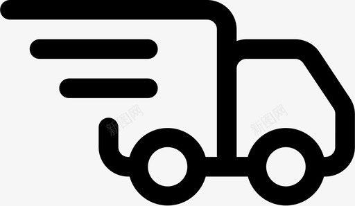 送货快速购物图标svg_新图网 https://ixintu.com 卡车 快速 货车 购物 送货