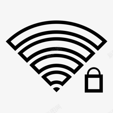 wifi网络密码密码保护图标图标