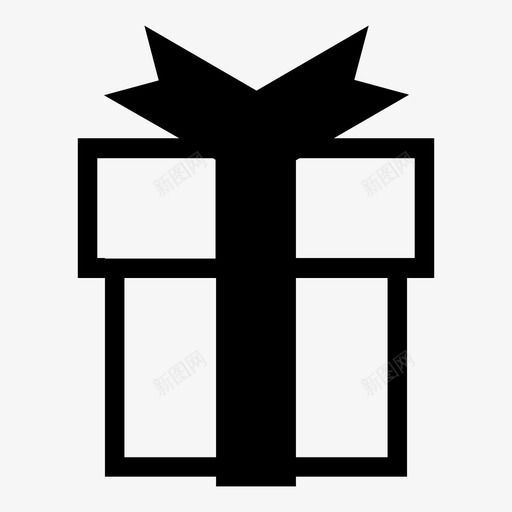 礼品盒子圣诞节图标svg_新图网 https://ixintu.com 丝带 圣诞节 盒子 礼品 礼物 网站 赠品
