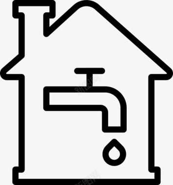房屋公用事业房地产物业图标图标