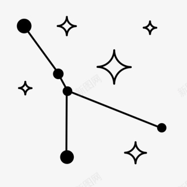 巨蟹座星座地图图标图标