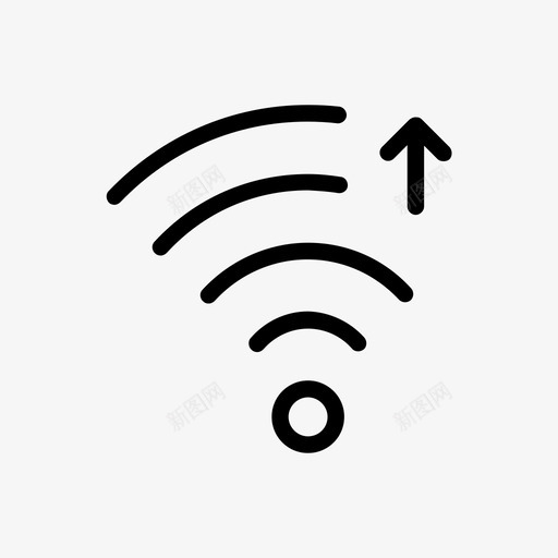 wifi上传连接日期图标svg_新图网 https://ixintu.com wifi上传 无线 日期 连接