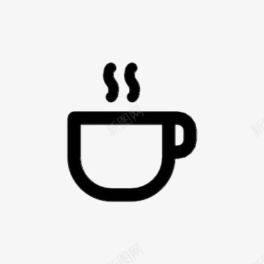 小杯美式咖啡饮料图标图标