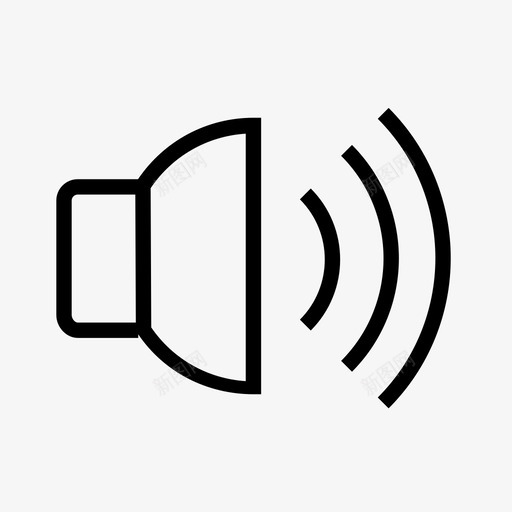 扬声器启动歌曲图标svg_新图网 https://ixintu.com 启动 基本设置 声音 声音关闭 声音打开 扬声器 歌曲