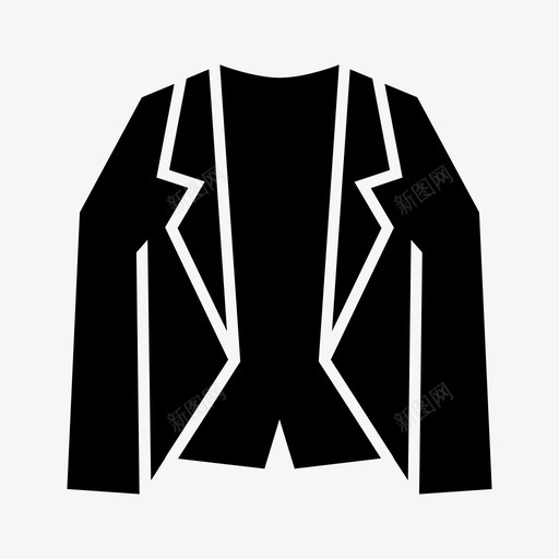 小西装衣服外套图标svg_新图网 https://ixintu.com 外套 小西装 正式 着装规范 衣服