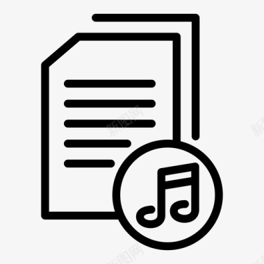 音频文件音乐列表声音列表图标图标