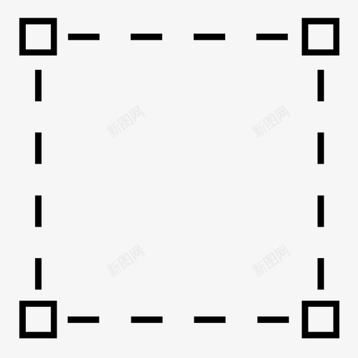 选取框调整大小图标svg_新图网 https://ixintu.com 方形 矢量方形 裁剪选择 设计 调整大小 选取框