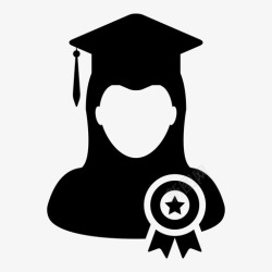 明星板学生会议文凭图标高清图片
