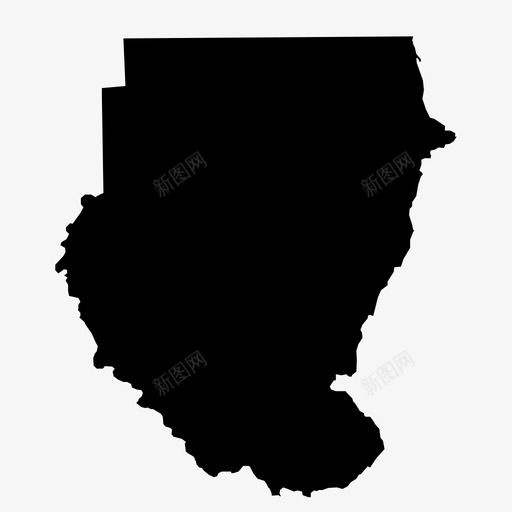 苏丹非洲国家图标svg_新图网 https://ixintu.com 世界 国家 地理 苏丹 非洲 非洲地图
