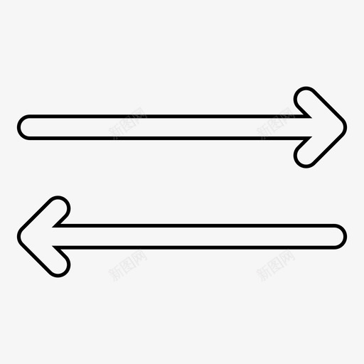 左右箭头方向移动图标svg_新图网 https://ixintu.com 左右箭头 常用图标 方向 移动