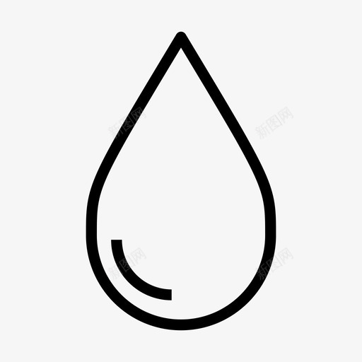 闪亮的水滴湿气水图标svg_新图网 https://ixintu.com 水 水滴 湿气 湿的 闪亮的水滴