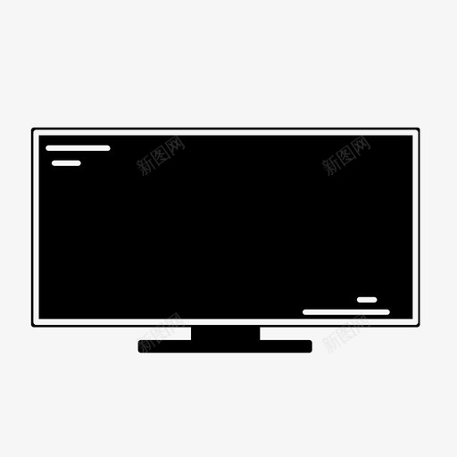 电视4k大图标svg_新图网 https://ixintu.com 4k 大 屏幕 平板 电视