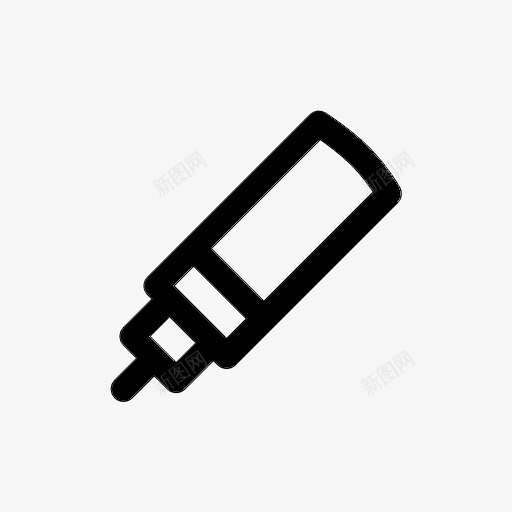 记号笔创意工具图标svg_新图网 https://ixintu.com 创意工具 精密 精细尖端 记号笔 设计 设计工具