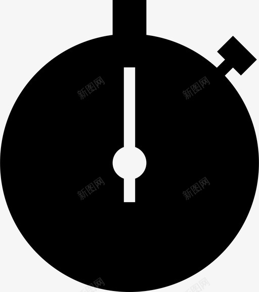 秒表时钟时间图标svg_新图网 https://ixintu.com 时钟 时间 标准图标 秒表 计时器