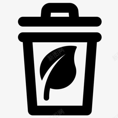 回收堆肥生态图标图标