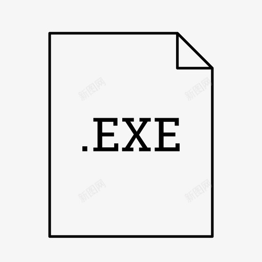 exe文件文件文件类型图标svg_新图网 https://ixintu.com exe文件 应用程序和文件类型 文件 文件类型
