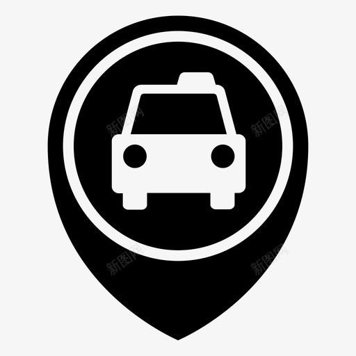 出租车点出租车汽车图标svg_新图网 https://ixintu.com 会议 出租车 出租车优步车 出租车点 汽车