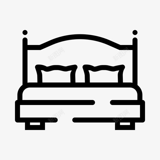 床家具睡眠图标svg_新图网 https://ixintu.com 家具 床 睡眠 购物必需品