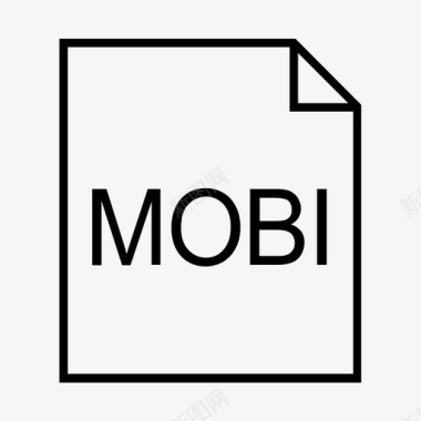 mobi电子书文件扩展名图标图标