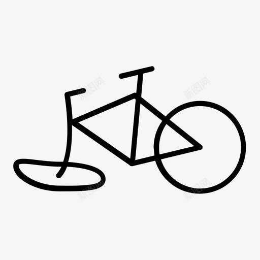 坏自行车事故自行车图标svg_新图网 https://ixintu.com 事故 坏自行车 撞车 自行车 自行车收集