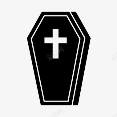 棺材墓地死人图标图标