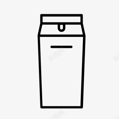 牛奶盒早餐1升牛奶图标图标