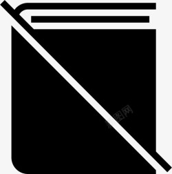 关闭的书本已禁用书本不可访问日记图标高清图片