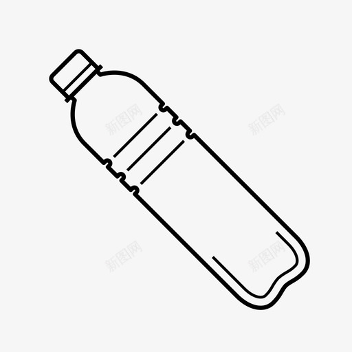 水瓶500毫升液体图标svg_新图网 https://ixintu.com 500毫升 可回收 塑料 水容器 水瓶 液体 纯
