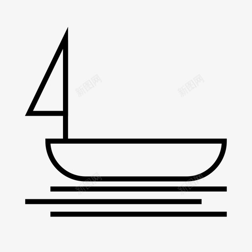帆船旅行航海图标svg_新图网 https://ixintu.com 帆船 旅行 海外 海洋 航海