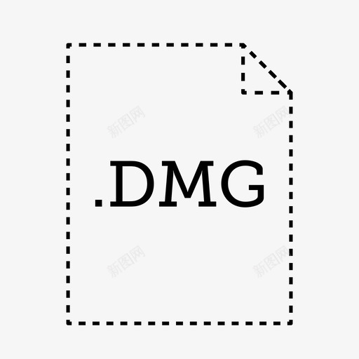 dmg文件文档文件类型图标svg_新图网 https://ixintu.com dmg文件 应用程序和文件类型 文件类型 文档