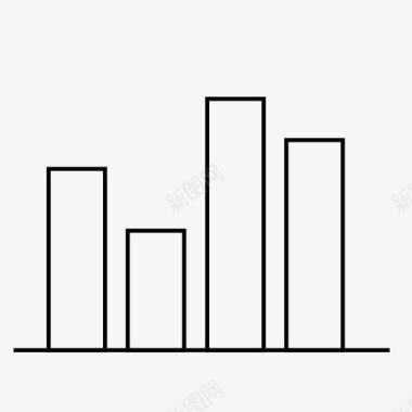 图表直方图统计图标图标