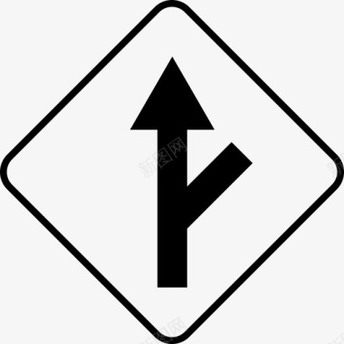 右出口箭头路口图标图标